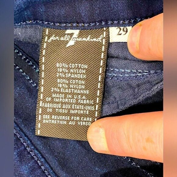 7 For All Mankind Kaylie Stretch Bootcut Flare Jeans 29x32 EUC - Picture 9 of 10